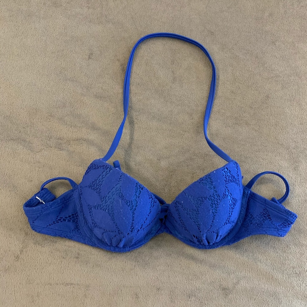 Royal blue aerie bikini top